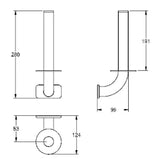 KWC AUSTRIA KWC Contina Reserverollenhalter 81x280x124mm, CNS, seidenmatt  – 2000057146