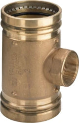 VIEGA Viega T-Stück Sanpress XL 2217.2XL in 76,1mm x Rp3/4 x 76,1mm Rotguss   – 354 572