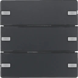 BERKER KNX Q.x Tastsensor 3fach Komfort anthrazit samt  – 80143326