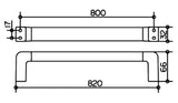 KEUCO Keuco Passion Badetuchhalter 800mm, chrom  – BPPAASKBTH80