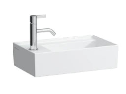 LAUFEN Laufen Kartell HWB 1 HL o.ÜL Armb.links 46x28cm weiß  – H8153350001111