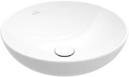 VILLEROY&BOCH V&B Aufsatzwaschbecken Loop&Friends 4A45 380x380mm Rund ohne Überlauf Weiß Alpin  – 4A450101