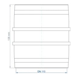 POLOPLAST PO Überschiebmuffe POLO-KAL XS DN 110  – 102314