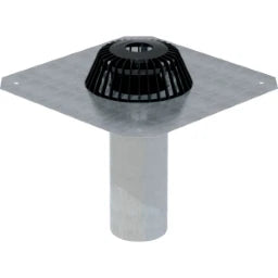 GEBERIT GE Dachwassereinlauf konventionell 6 l/s d110mm, Bitumen, 6 l/s, Anschlussblech   – 359.037.00.1