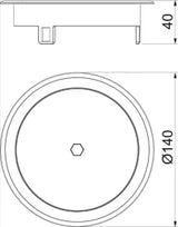 OBO Blinddeckel mit Innensechskant Zinkdruck guss vernickelt  – 7408870