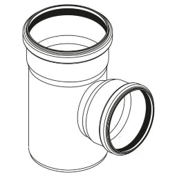 REHAU RAUPIANO PLUS Einfachabzweig DN 40/40, 87 Grad   – 11231141002