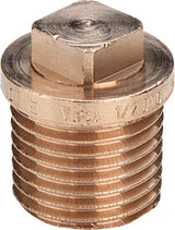 VIEGA Viega Stopfen 3290 mit Vierkant und Rand in R3/8 Rotguss  – 320 096