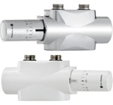 HEIMEIER Heimeier Multilux 4 - Set Halo Zweirohr- und Einrohr, weiß RAL 9016   – 9690-42.800