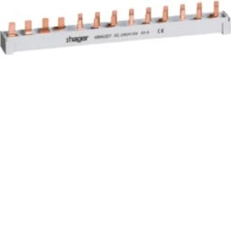 HAGER Stiftschiene 1FI-4P+9LS-1+N/1PLE  – KB663DT