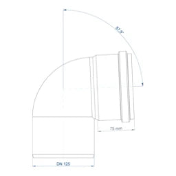POLOPLAST PO Bogen POLO-KAL NG DN 125/87Grad   – 02154