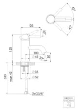 STEINBERG Steinberg WT-EH-Mischer ohne Ablaufgarnitur, chrom  – 100 1010