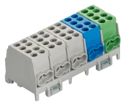 POLLMANN Hauptleitungs Abzweigklemme 5polig 5 Ein 2x25², 5 Aus 2x16mm²  – 2080516