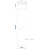 POLOPLAST PO Steckmuffenrohr POLO-KAL 3S DN 90/3000  – 102416