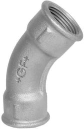 FISCHER GEORG FITTINGS Bogen 45° Fig. 41 3/4" schwarz   – 770041105