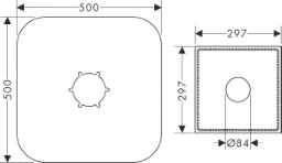 HANSGROHE HG Axor Massaud Trocken-Manschette chrom   – 96441000