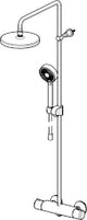 HANSA Hansa Micra Regenbrause-Duscharmatur 3-strahlig Ausld. 445 - 470 mm chrom   – 4435 0130