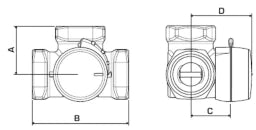 ESBE Esbe 3-Weg-Mischer Type VRG131 3/4" IG DN20 Kvs 2,5   – 11600700