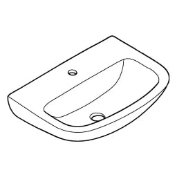 GROHE Grohe Waschtisch Bau Keramik 55cm alpinweiß  – 39 440 000