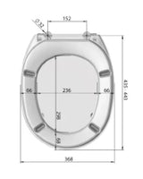 MKW MKW Kadett Plus WC-Sitz mit Deckel bahamabeige mit Metallscharnier  – A200-0204