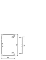 HAGER Alu-Projektkanal UT 65x100, ELN  – BRAP651001ELN
