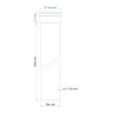 POLOPLAST PO Steckmuffenrohr POLO-KAL NG DN 125/1000   – 02053