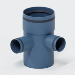 POLOPLAST PO Eckdoppelabzweig POLO-KAL XS DN 110/50/50/87Grad   – 101540
