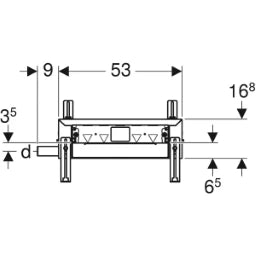 GEBERIT GE Kombifix Duschelement Reno Abgang d40 457536   – 457.536.00.1