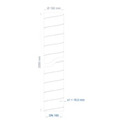 POLOPLAST PO ISO-Rohr POLO-KWL DN 160/2000   – 03554
