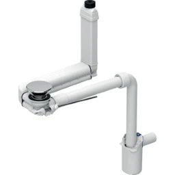 GEBERIT GE Waschtisch Raumspar-Anschluss Clou mit Hebel und Siphon d32   – 152.049.21.1