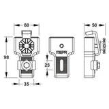 REHAU MEPA Wannenanker 3 Wannenanker, zwei davon mit Klemmbügel  – 18961901021