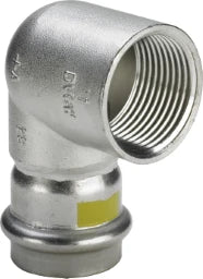 VIEGA Viega Winkel mit SC Sanpress Inox G 0214.2 für Gas in 22mm x Rp3/4 Edelstahl   – 486 402