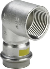 VIEGA Viega Winkel mit SC Sanpress Inox G 0214.2 für Gas in 22mm x Rp3/4 Edelstahl   – 486 402