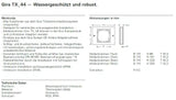 GIRA Rahmen 3fach TX44 (Unterputz IP44) reinweiß glänzend   – 021366