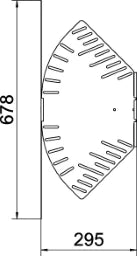 OBO Bogen, winkelverstellbar horizontal 60x3 00 Stahl bandverzinkt  – 6037106