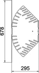 OBO Bogen, winkelverstellbar horizontal 60x3 00 Stahl bandverzinkt  – 6037106