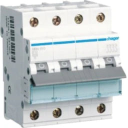 HAGER LS-Schalter 3P+N 6kA B-10A 4M  – MBN610