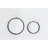 GEBERIT GE Betaetigungsplatte Sigma50 2-Mengen Glas weiss, round   – 115.884.SI.1