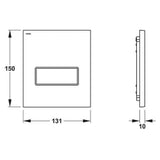 REHAU MEPA Urinal UP-Druckspüler Orbit Teil 2, Weiß  – 18964211130