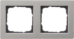 GIRA Rahmen 2fach E2 Edelstahl   – 021233