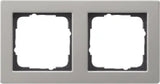 GIRA Rahmen 2fach E2 Edelstahl   – 021233