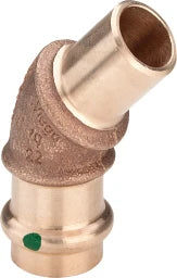 VIEGA Viega Bogen 45 Grad mit SC Sanpress 2226.1 in 42mm Rotguss   – 134 471