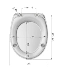 MKW MKW Euro 6000 WC-Sitz mit Deckel antibakt. weiß mit Vario-EDS-Scharnier   – B210-0201