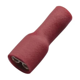 HAUPA Flachsteckhülse rot vollisoliert 0,5-1,0/6,3x0,8 PVC   – 260414