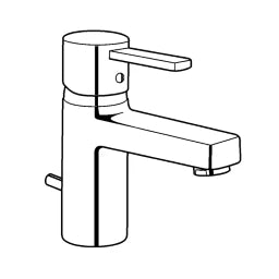 KLUDI Kludi Zenta WT-Einhandmischer DN15 s-Pointer Luftsprudler M 24x1, chrom  – 382500575