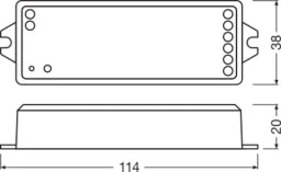 LEDVANCE LC RF CONTROL RGBW/TW CONTROL 24V RGBW/T W  – 4058075435834
