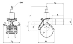 ALIAXIS Druckanbohrventil DAV RED SNAP d 90/32   – 616960