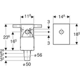 GEBERIT GE UP Siphon fuer Waschbecken Vitalis/Renova Nr. 1  – 151.122.21.1