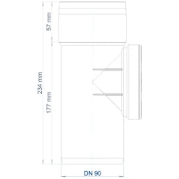 POLOPLAST PO Reinigungsrohr POLO-KAL 3S DN 90  – 102772