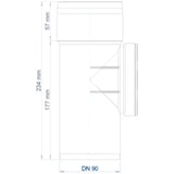 POLOPLAST PO Reinigungsrohr POLO-KAL 3S DN 90  – 102772