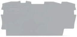 WAGO Abschluss- und Zwischenplatte 0,8 mm dick, grau   – 2002-1391